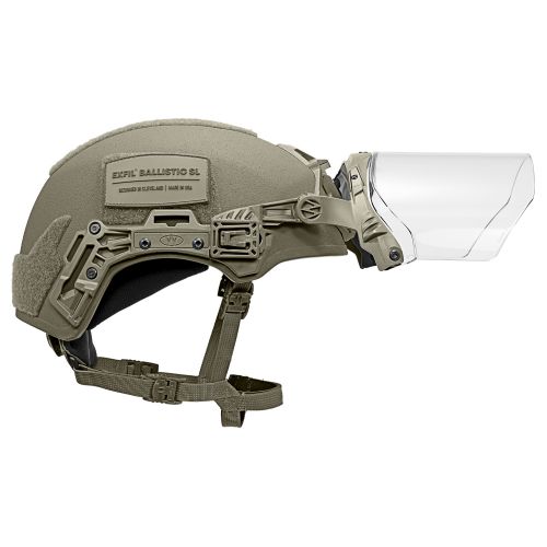 EXFIL Face Shield Installed on the EXFIL Ballistic SL Ranger Green #4