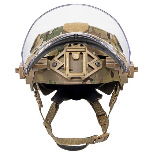 EXFIL Face Shield Installed on the EXFIL Carbon MultiCam #2