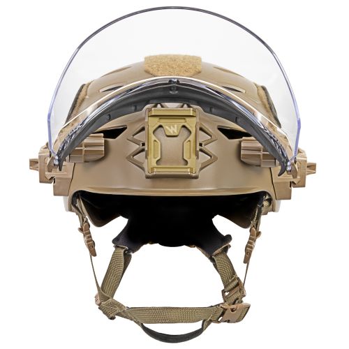EXFIL Face Shield Installed on the EXFIL LTP Coyote Brown #2