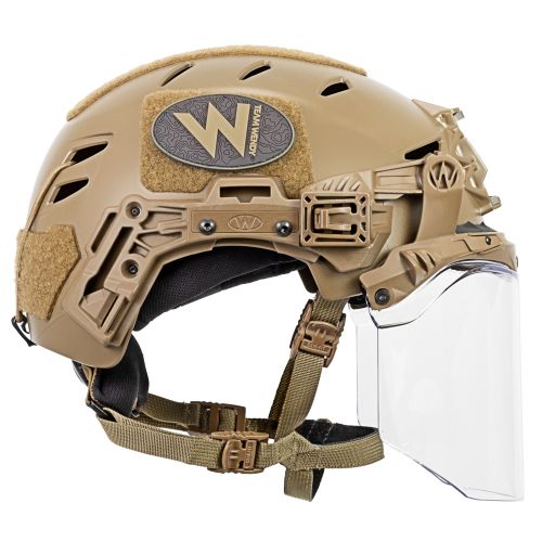 EXFIL Face Shield Installed on the EXFIL LTP Coyote Brown #3